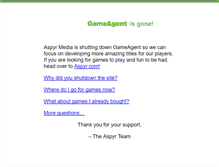Tablet Screenshot of gameagent.com